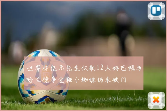 世界杯亿元先生仅剩12人姆巴佩与哈兰德争金靴小蜘蛛仍未破门